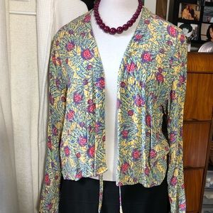 FLAX by Jeanne Engelhart kimono top vintage rare